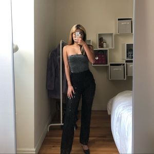 urban outfitters sparkly tube top